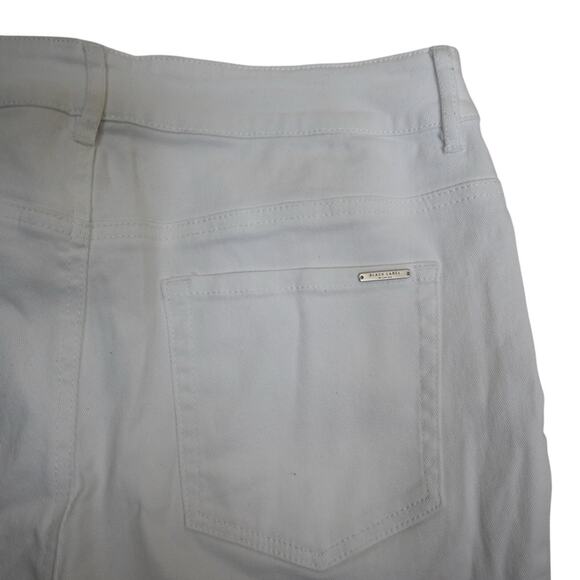 Black Label by Chico's Women's M White Ankle Jogger Jeans - Picture 7 of 12